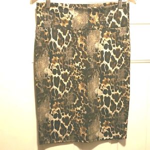 LulaRoe Cassie Skirt Cheetah Print - Size M